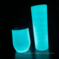 Blanks Luminous Skinny Tumbler 20 OZ Straight Tumbler Glow in the Dark blue and Green Sublimation Mugs